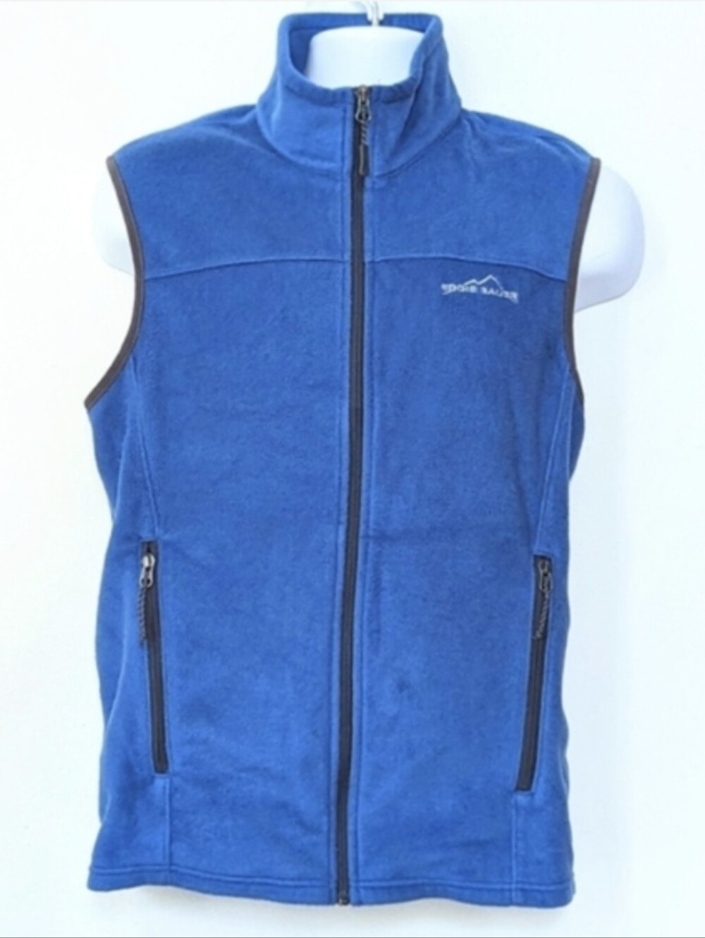Eddie Bauer Royal Blue Fleece Zipper Vest
